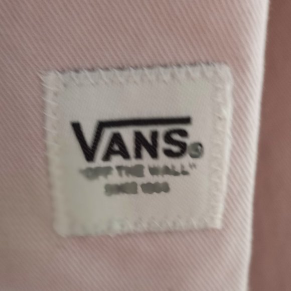 'VANS' OFF THE WALL Pastel Pink Cropped Jacket Size XS/S 100% Cotton NWT - Picture 5 of 14